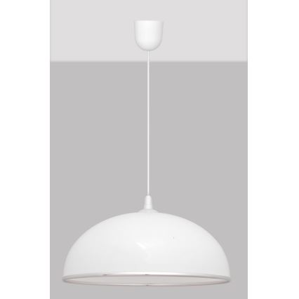 Висящ полилей CIRCLE 1xE27/15W/230V бял
