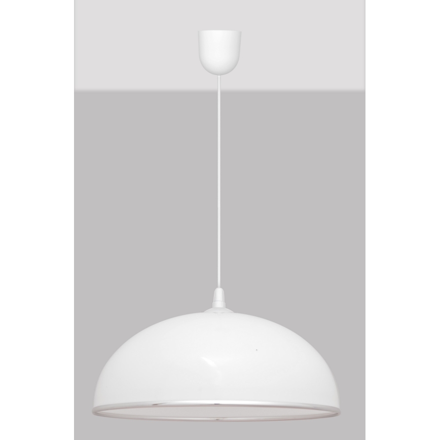 Висящ полилей CIRCLE 1xE27/15W/230V бял