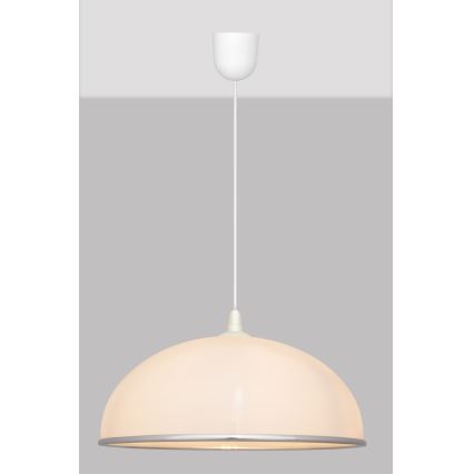 Висящ полилей CIRCLE 1xE27/15W/230V бял