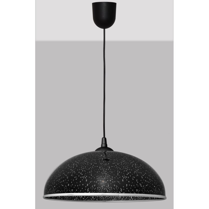 Висящ полилей CIRCLE 1xE27/15W/230V черен