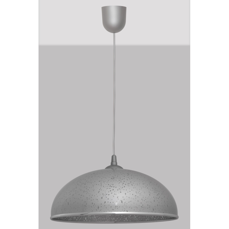Висящ полилей CIRCLE 1xE27/15W/230V сив