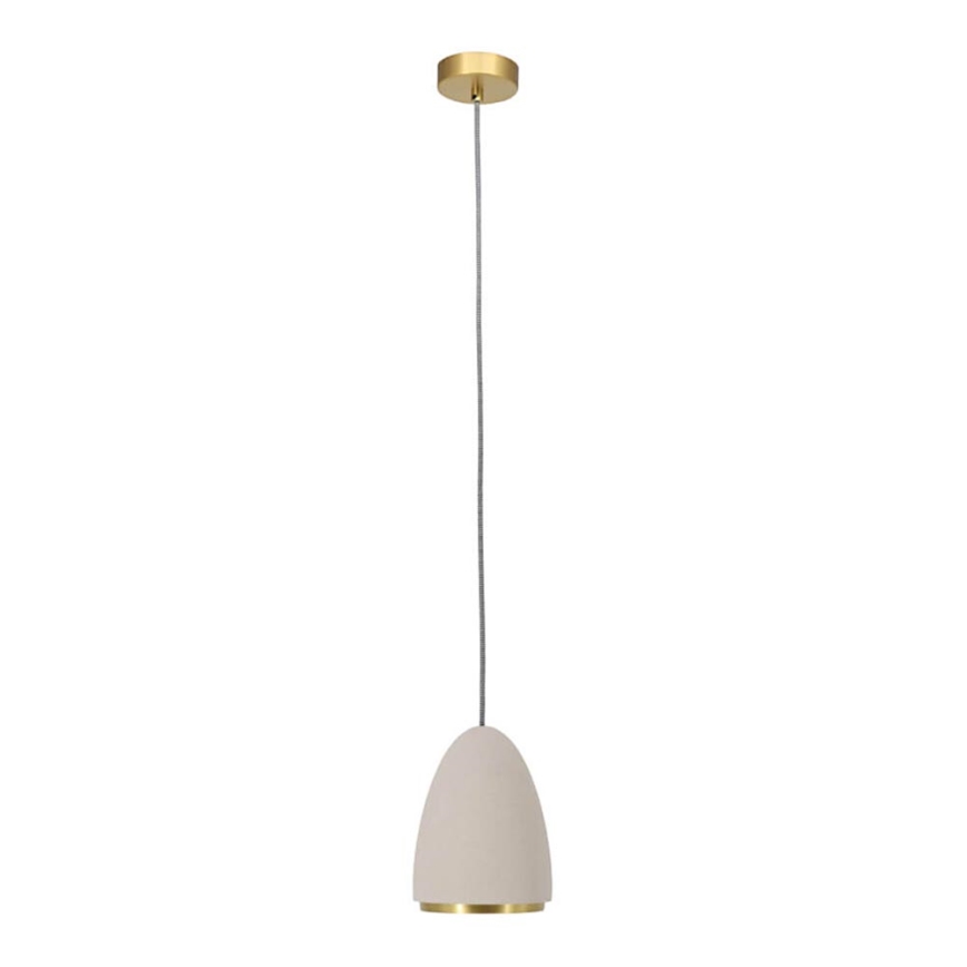 Висящ полилей CONCRETE 1xGU10/5W/230V сив/златист