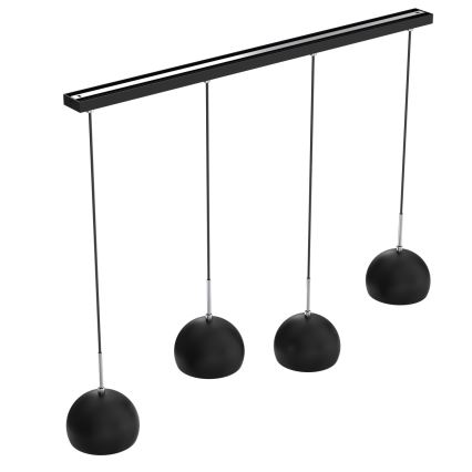 Висящ полилей COOL 4xE27/60W/230V черен