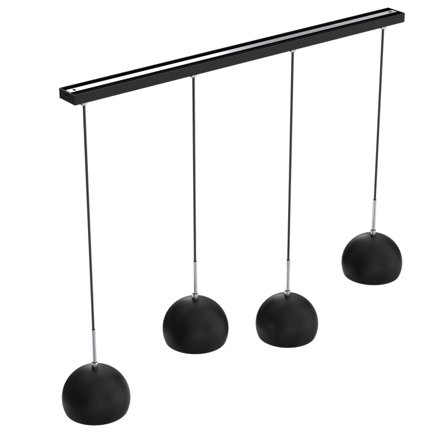 Висящ полилей COOL 4xE27/60W/230V черен