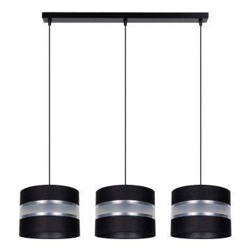 Висящ полилей CORAL 3xE27/60W/230V черен