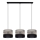 Висящ полилей CORAL 3xE27/60W/230V черен/сив
