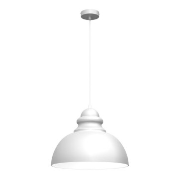 Висящ полилей CORIN 1xE27/60W/230V бял