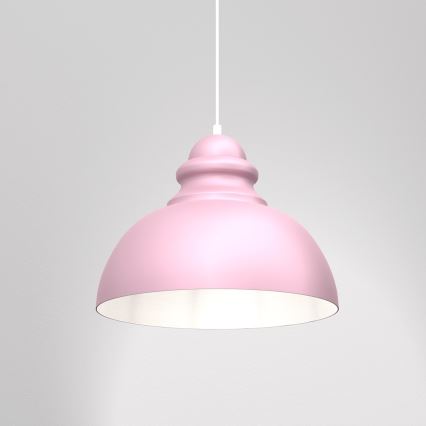Висящ полилей CORIN 1xE27/60W/230V розов