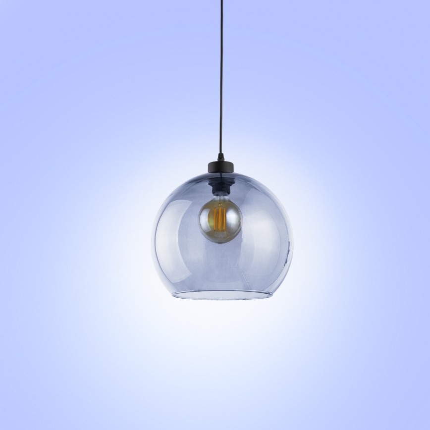 Висящ полилей CUBUS 1xE27/60W/230V син