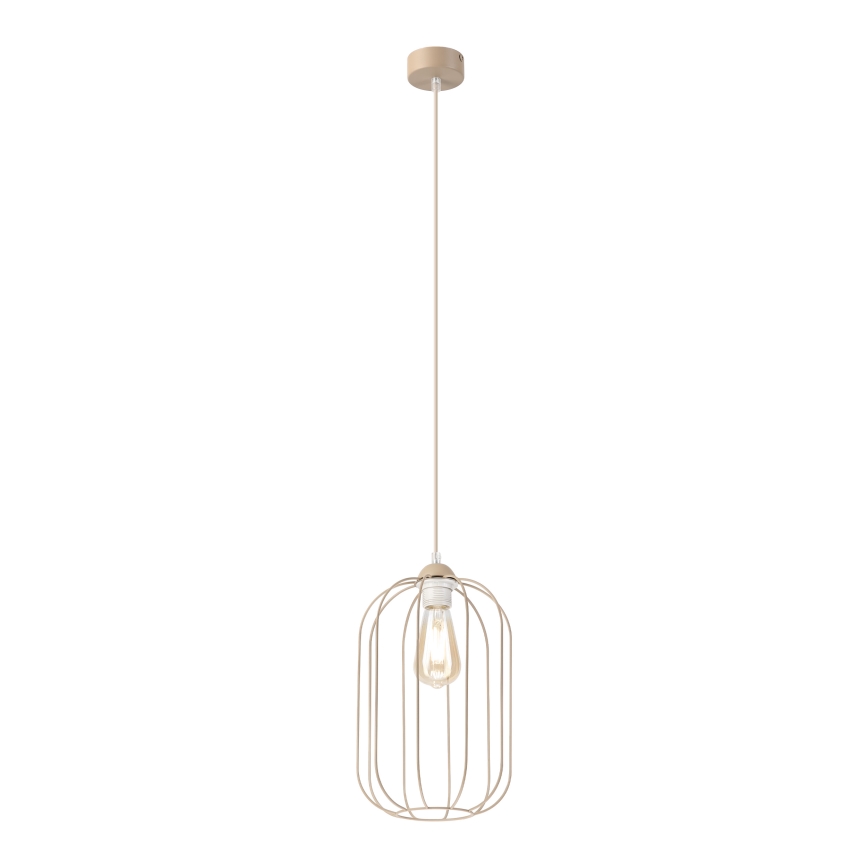 Висящ полилей DESTELLO на кабел 1xE27/15W/230V Ø 21 cm бежов