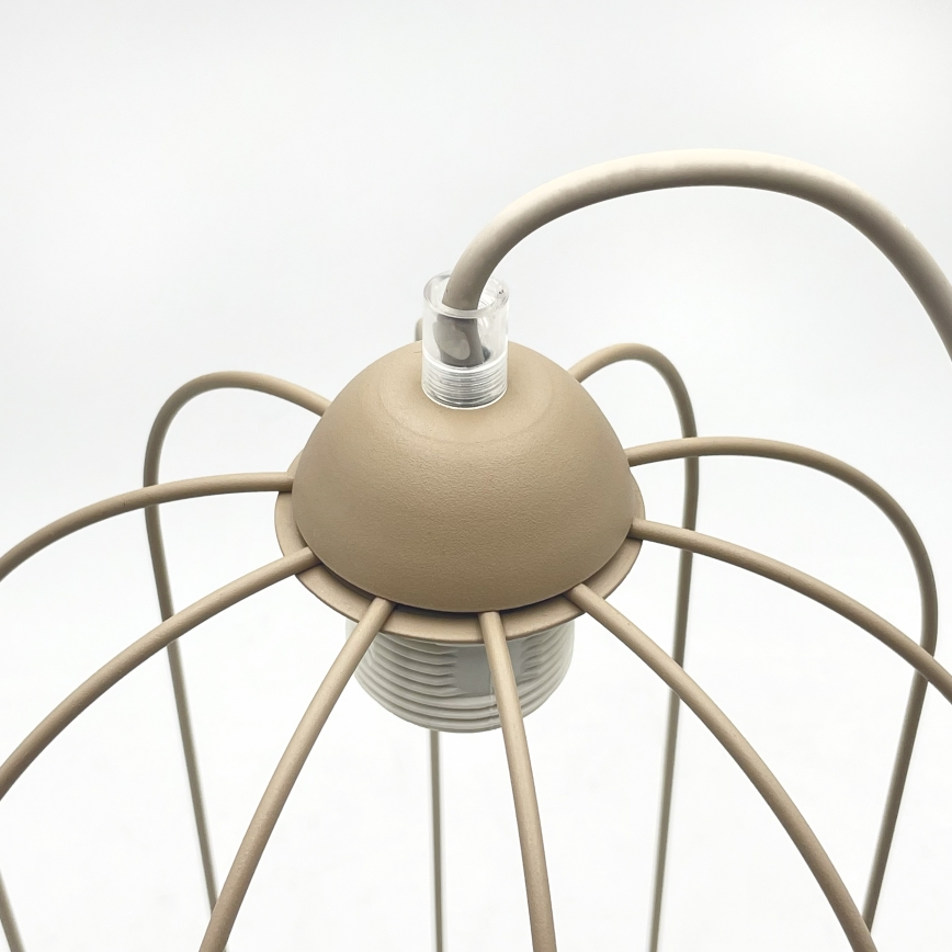 Висящ полилей DESTELLO на кабел 1xE27/15W/230V Ø 21 cm бежов