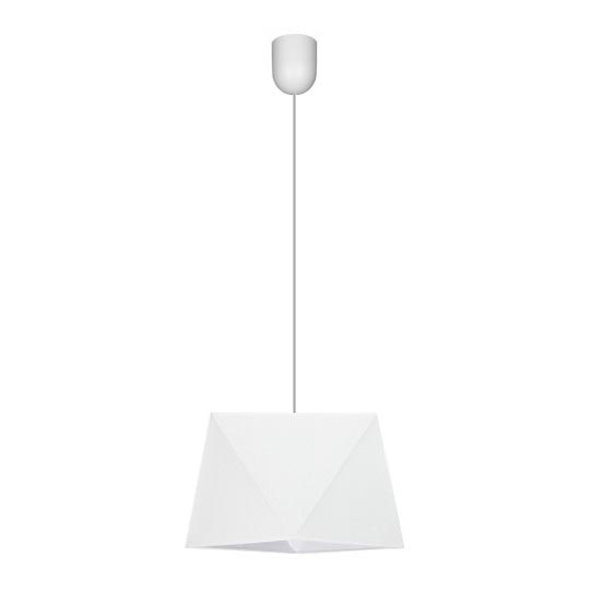 Висящ полилей DIAMENT 1xE27/60W/230V бял