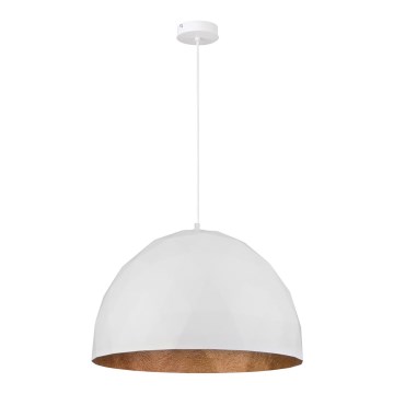 Висящ полилей DIAMENT 1xE27/60W/230V Ø 50 cм бял/мед
