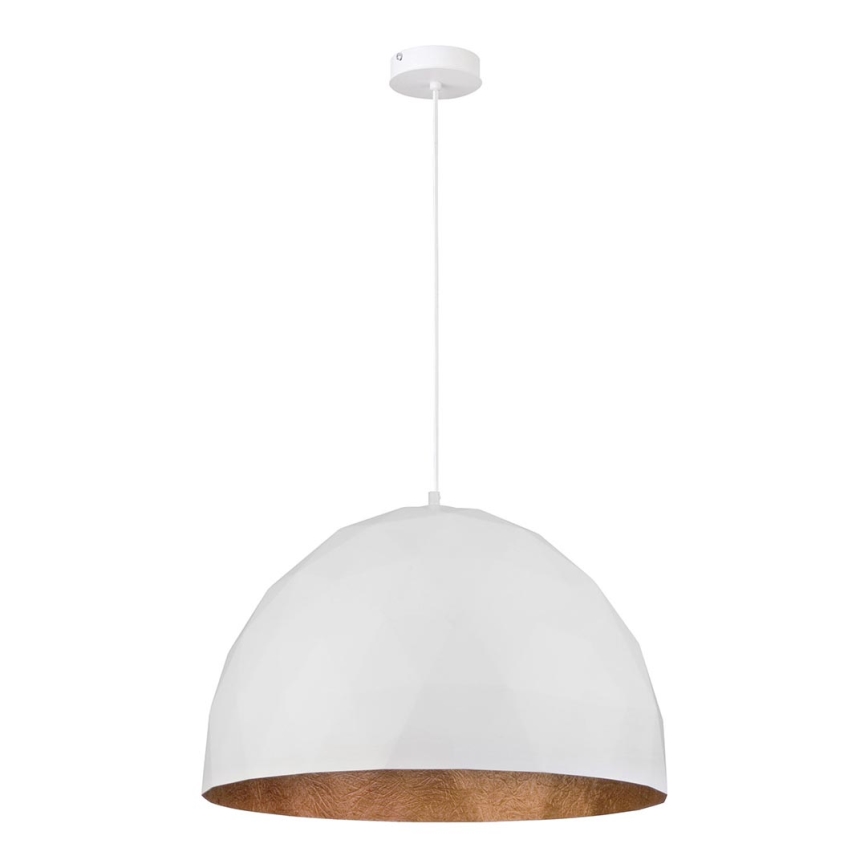 Висящ полилей DIAMENT 1xE27/60W/230V Ø 50 cм бял/мед