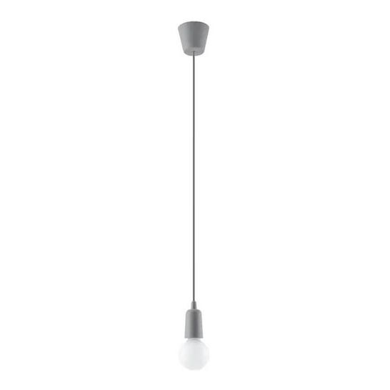 Висящ полилей DIEGO 1xE27/60W/230V сив