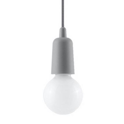 Висящ полилей DIEGO 1xE27/60W/230V сив