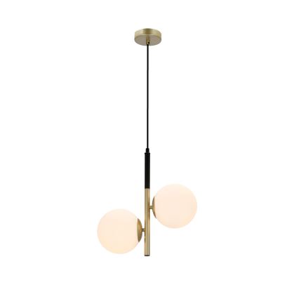 Висящ полилей DUO 2xE14/40W/230V златист/черен