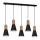 Висящ полилей EDMON 5xE27/60W/230V черен
