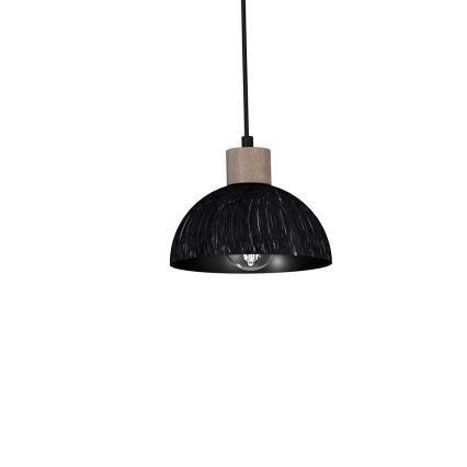 Висящ полилей ERIK 2xE27/60W/230V кафяв/черен