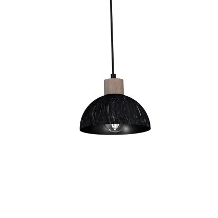 Висящ полилей ERIK 3xE27/60W/230V кафяв/черен