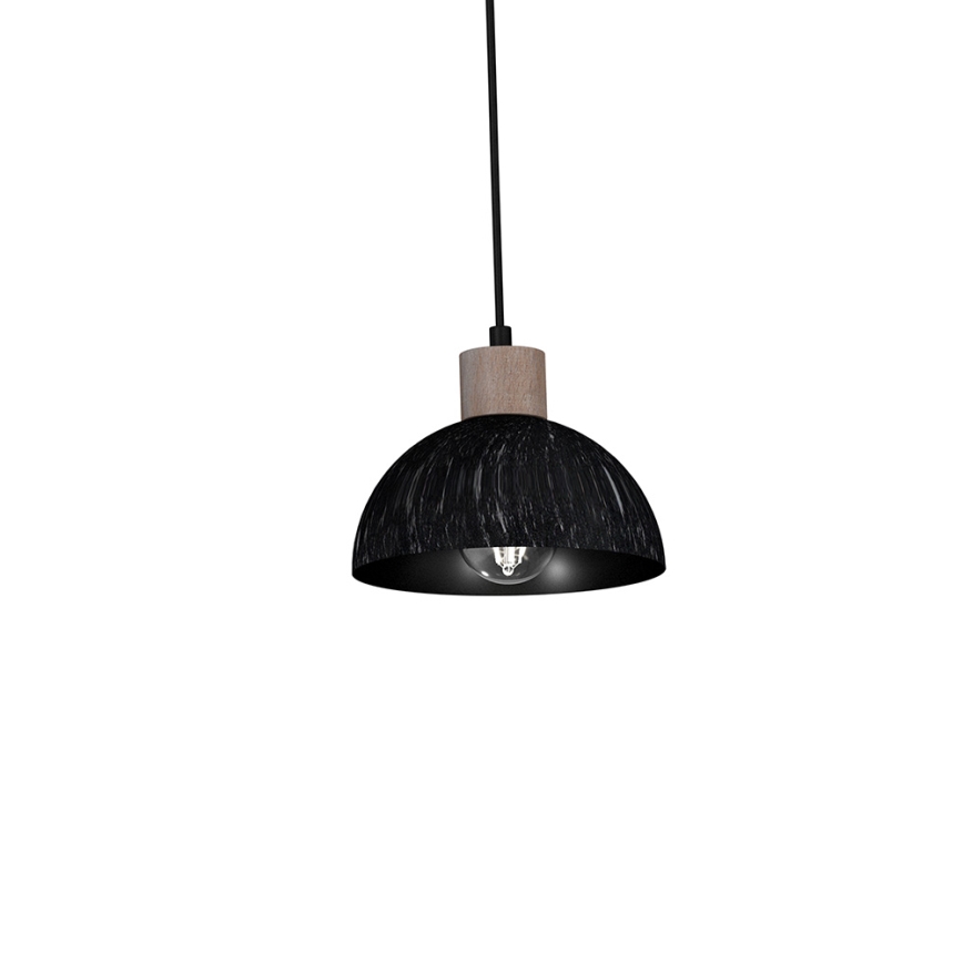 Висящ полилей ERIK 3xE27/60W/230V кафяв/черен