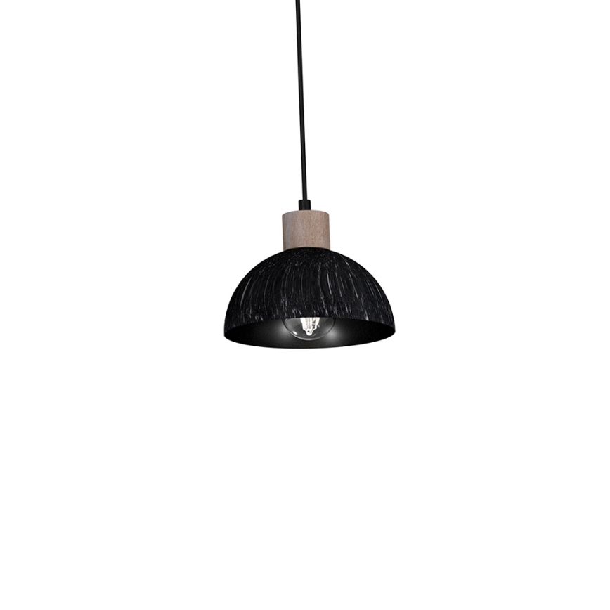 Висящ полилей ERIK 5xE27/60W/230V кафяв/черен