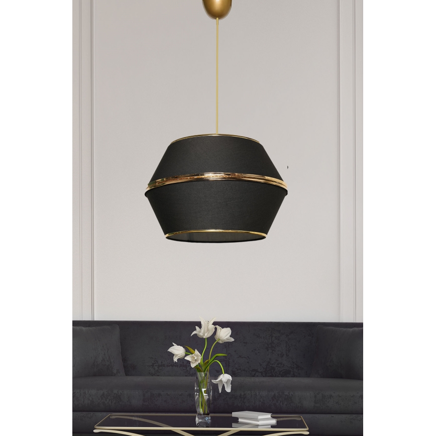 Висящ полилей ESCAPE 1xE27/60W/230V черен