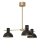 Висящ полилей ESTATE MINI 3xE27/15W/230V черен