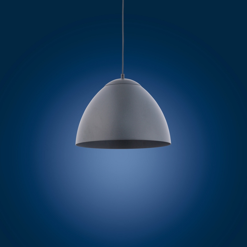 Висящ полилей FARO 1xE27/60W/230V сив