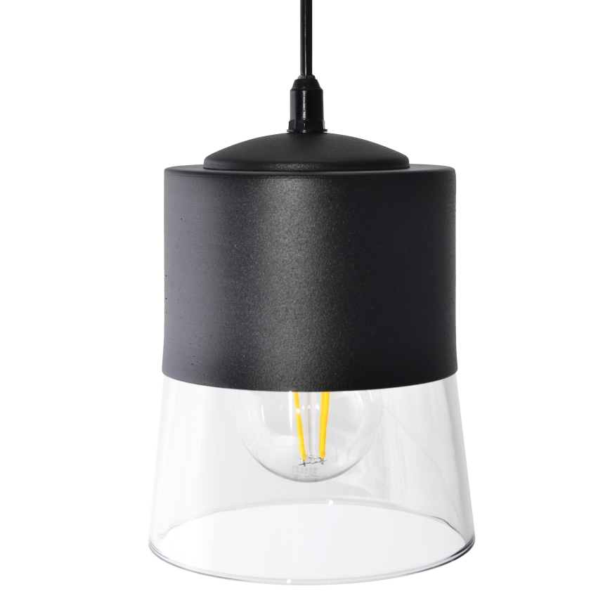 Висящ полилей FERGIE 1xE27/15W/230V черен