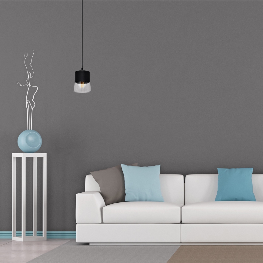 Висящ полилей FERGIE 1xE27/15W/230V черен