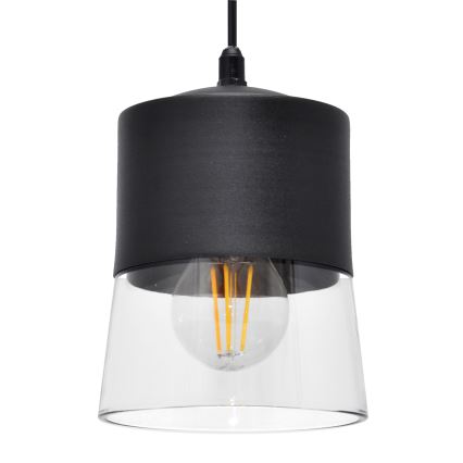 Висящ полилей FERGIE 1xE27/15W/230V черен
