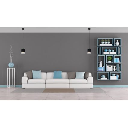 Висящ полилей FERGIE 1xE27/15W/230V черен