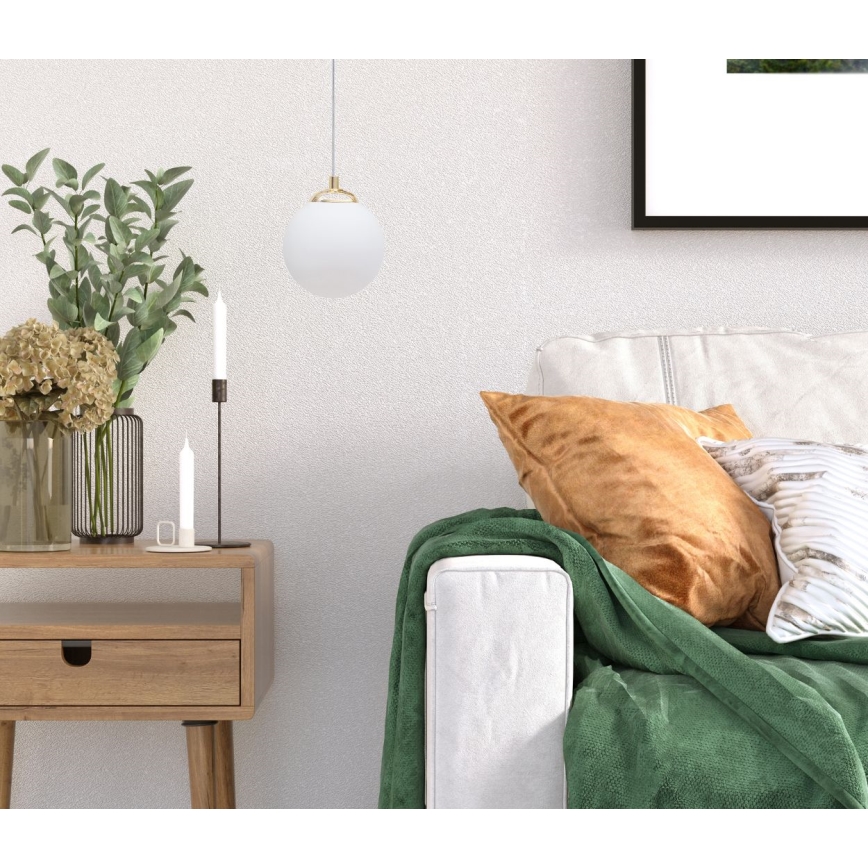 Висящ полилей FIRA 1xE27/60W/230V златист