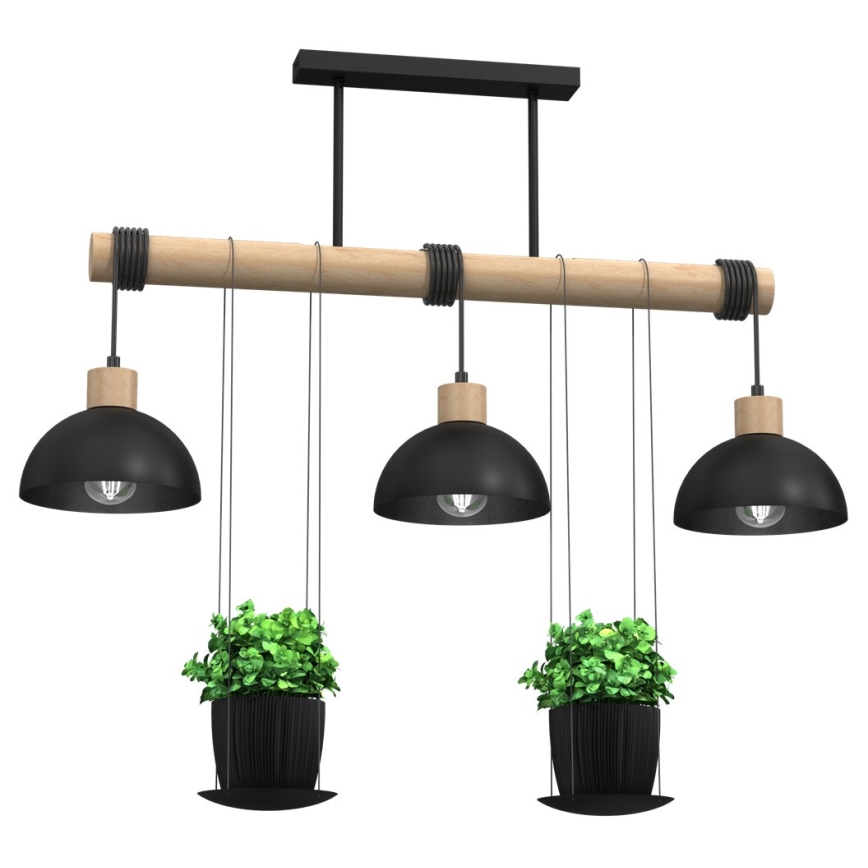 Висящ полилей FLORA 3xE27/60W/230V