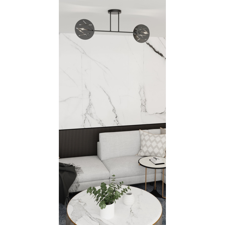 Висящ полилей FRICK 2xE27/15W/230V черен