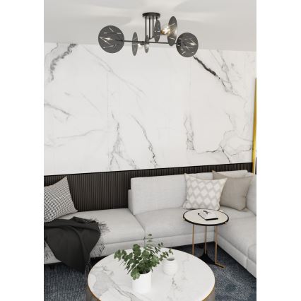 Висящ полилей FRICK 4xE27/15W/230V черен