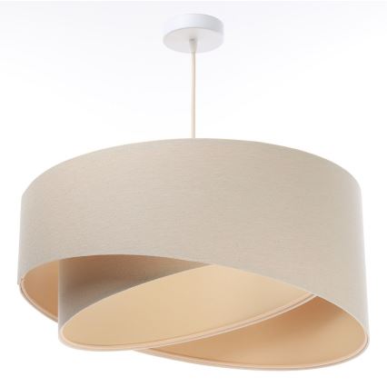 Висящ полилей GALAXY 1xE27/60W/230V бежов