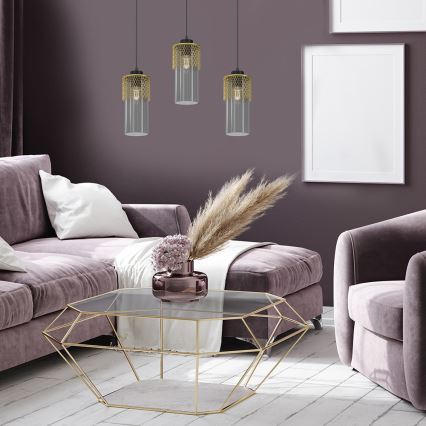 Висящ полилей GLAM 3xE27/60W/230V