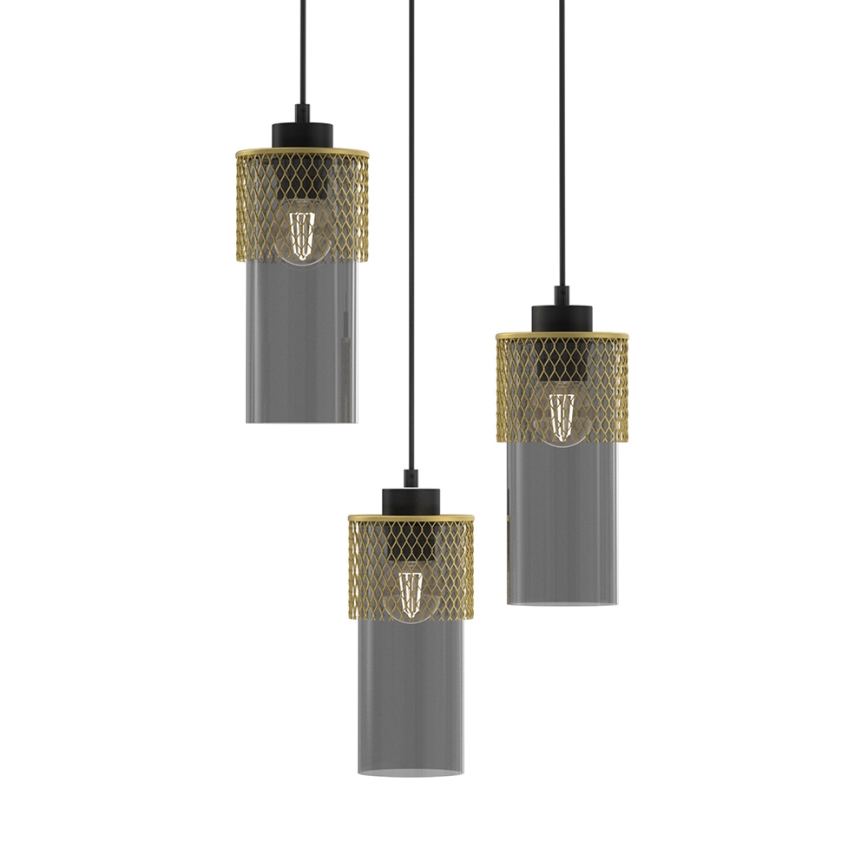Висящ полилей GLAM 3xE27/60W/230V