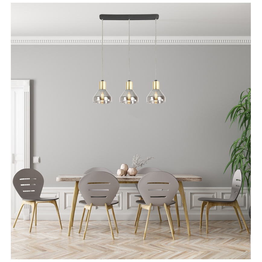 Висящ полилей GREGORY 3xE14/40W/230V