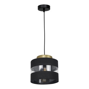 Висящ полилей HAVARD 1xE27/60W/230V черен/месинг