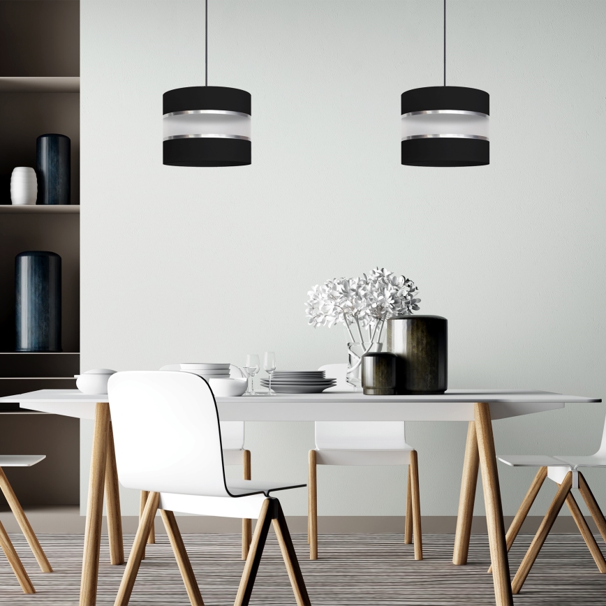 Висящ полилей HELEN 1xE27/15W/230V черен