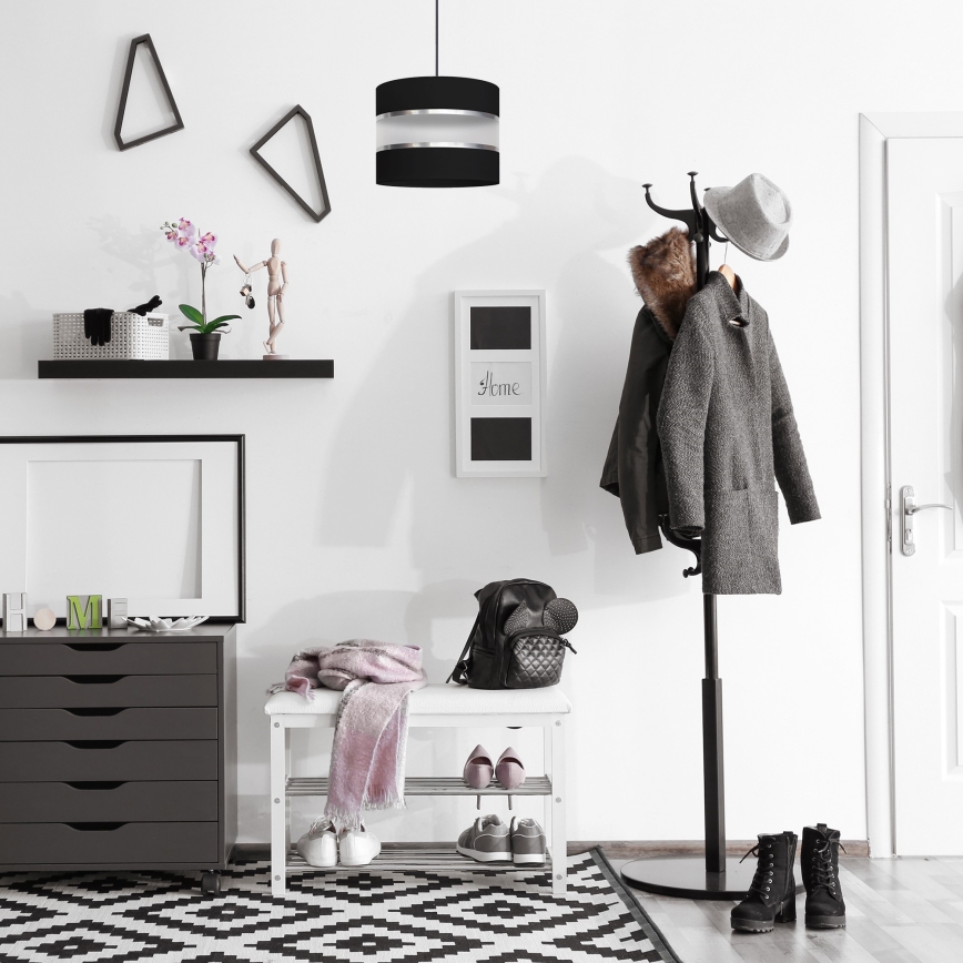 Висящ полилей HELEN 1xE27/15W/230V черен