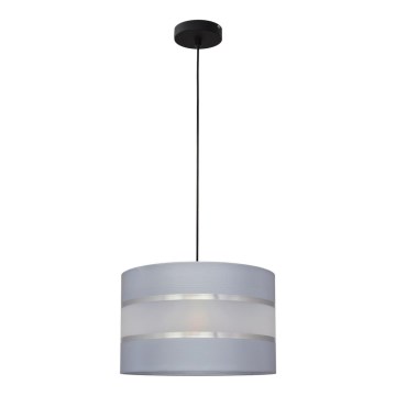 Висящ полилей HELEN 1xE27/15W/230V сив/черен