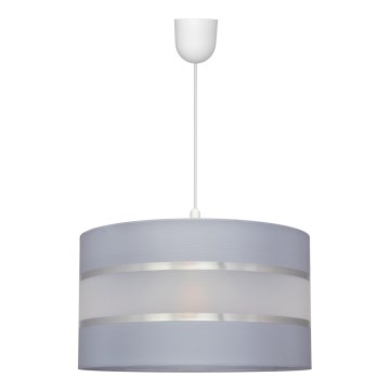 Висящ полилей HELEN 1xE27/15W/230V Ø 35 см сив/сребрист