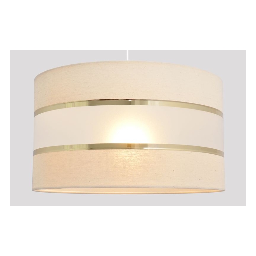 Висящ полилей HELEN 1xE27/15W/230V Ø 35 см кремав/златист