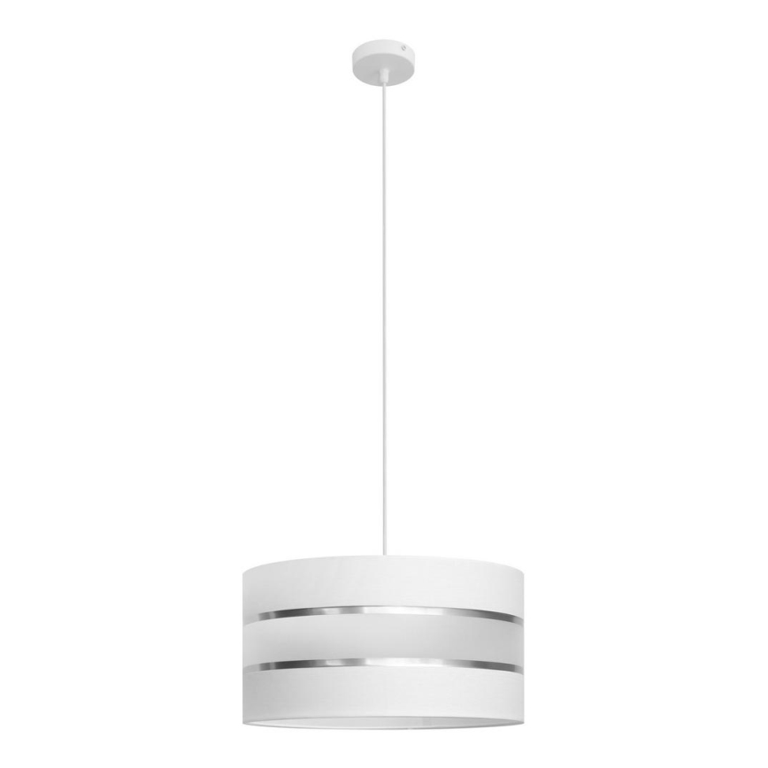 Висящ полилей HELEN 1xE27/15W/230V Ø 40 cм бял