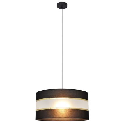 Висящ полилей HELEN 1xE27/15W/230V Ø 40 см черен/златист