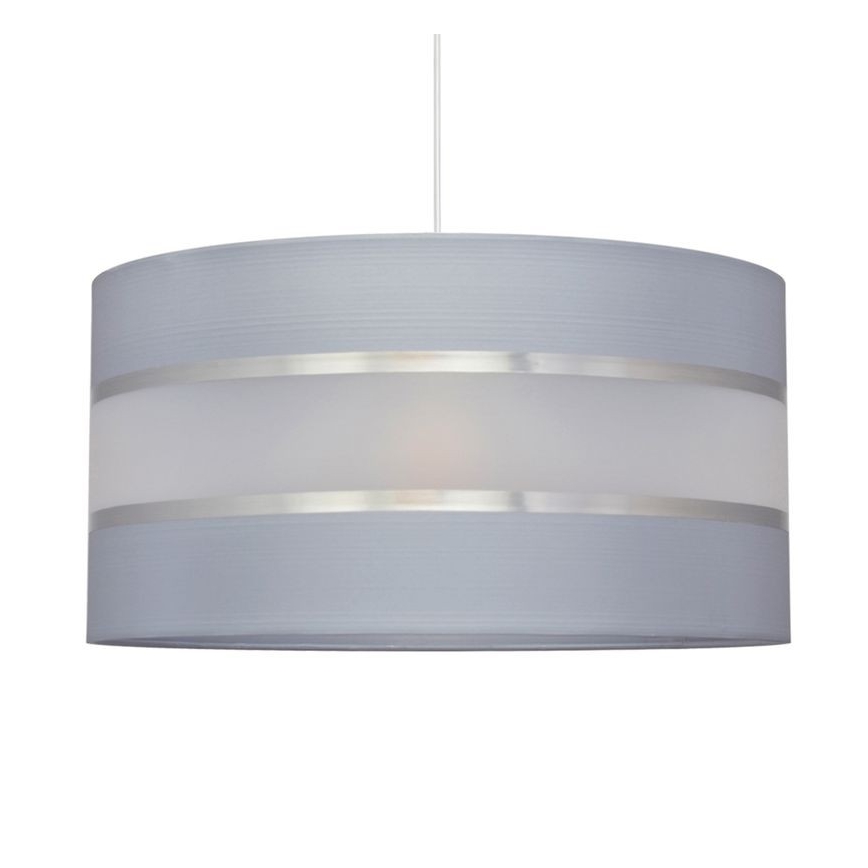 Висящ полилей HELEN 1xE27/15W/230V Ø 40 см сив/сребрист